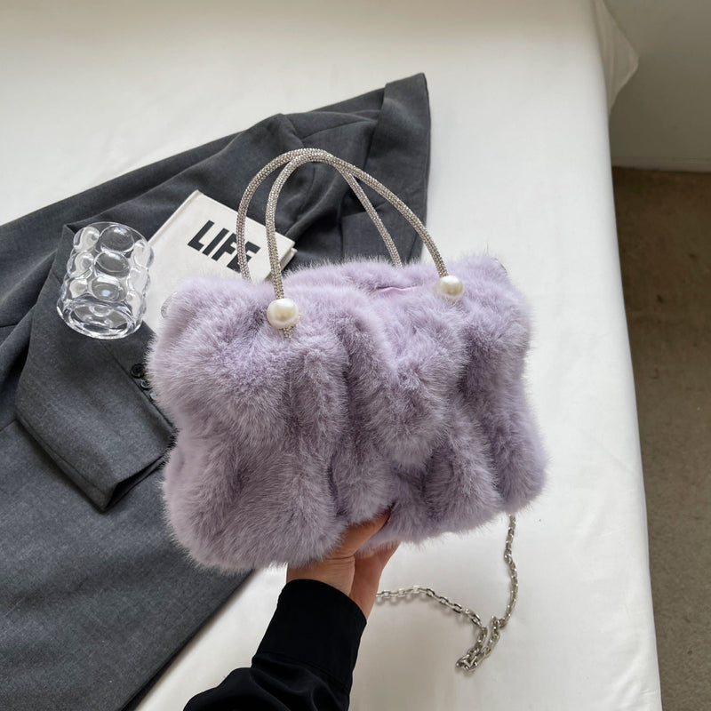 Atmosphere Fairy Pleated Cloud Fluffy Messenger Handbag