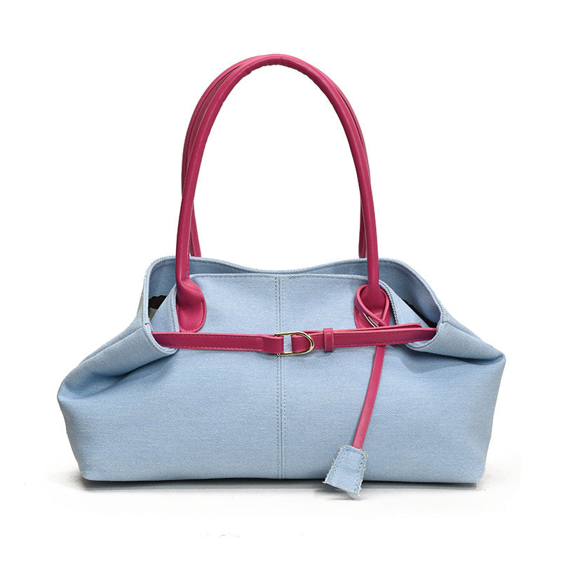 Denim Large-Capacity Tote Bag Women's Shoulder Handbag
