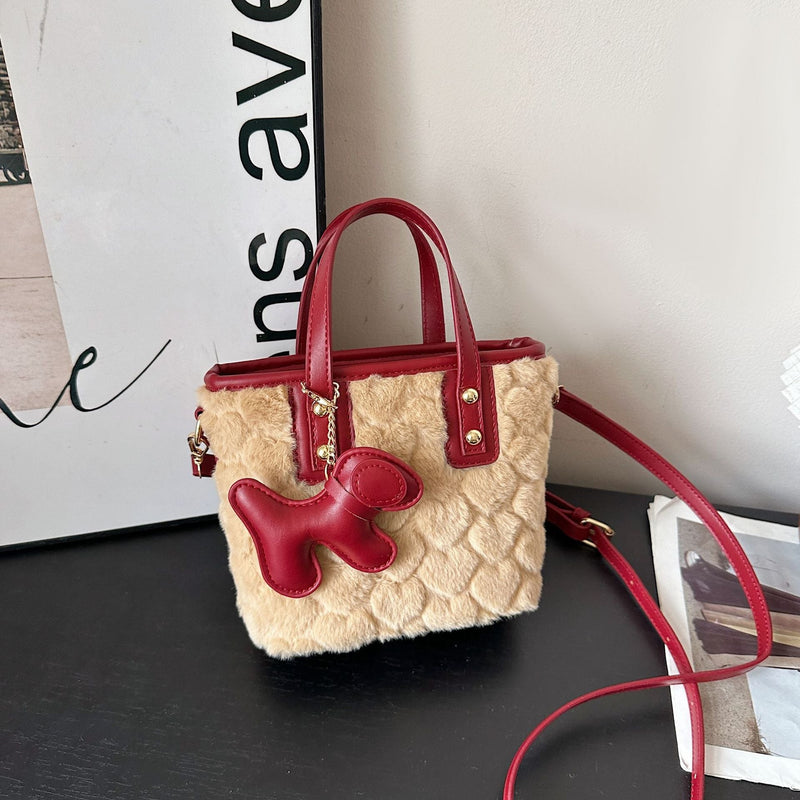 Tide Flu Style Bucket Bag One Shoulder Handbag