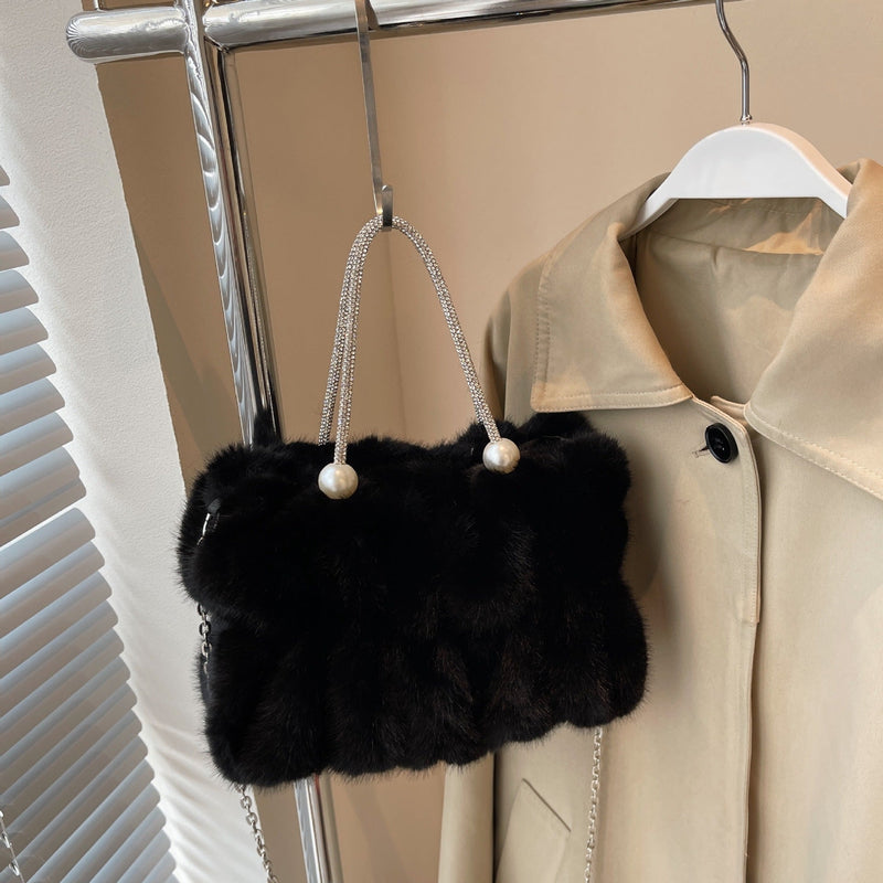 Atmosphere Fairy Pleated Cloud Fluffy Messenger Handbag