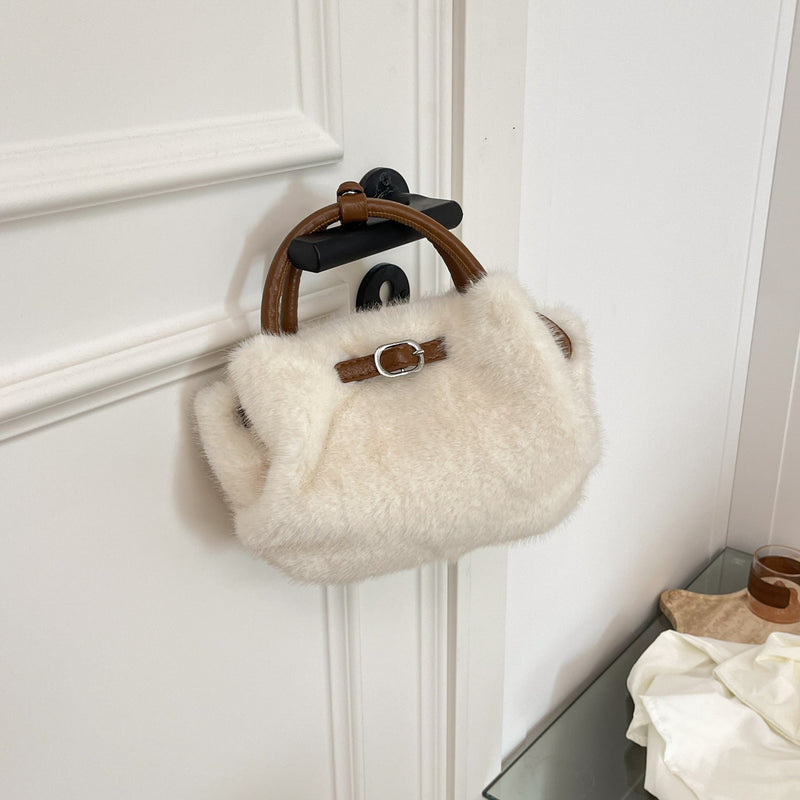 Cute Solid Color Pleated Vegetable Basket Bag for Women