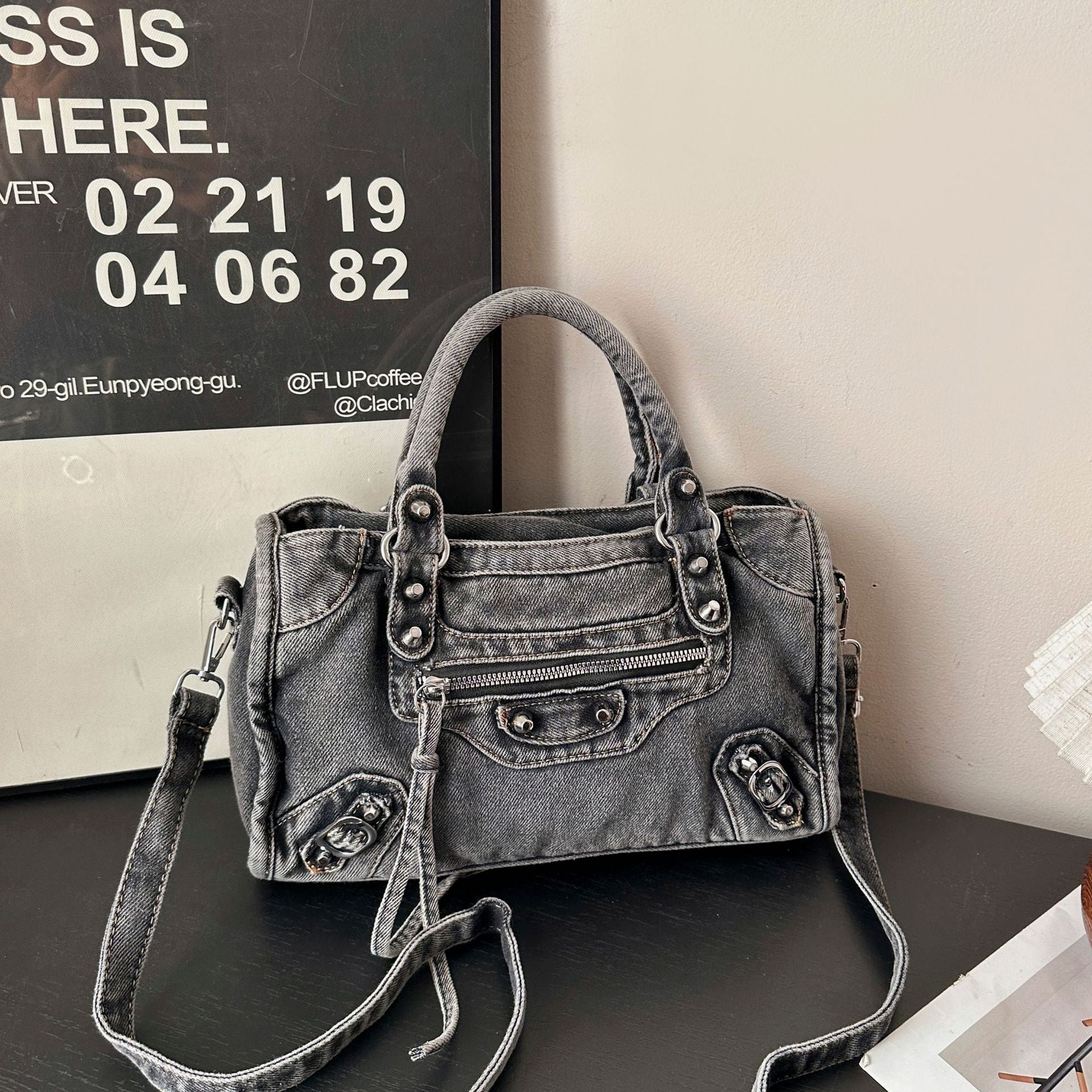 Retro Denim Locomotive Bag - Spice Girl Messenger Bag