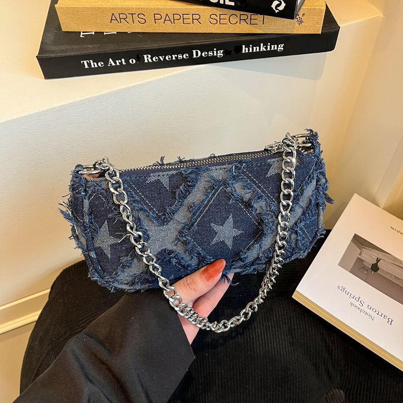 Retro Plaid Commuter Shoulder Bag