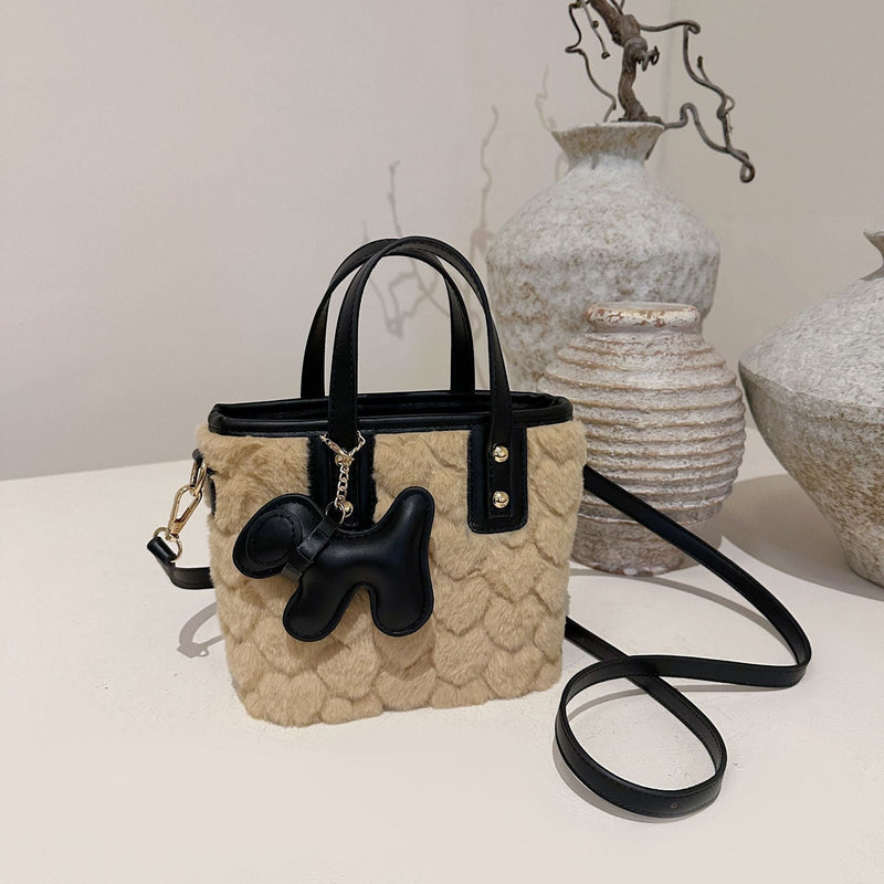 Tide Flu Style Bucket Bag One Shoulder Handbag