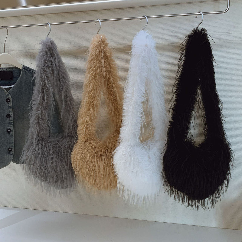 Fringed Heart Plush Bag Spice Girl Shoulder Bag