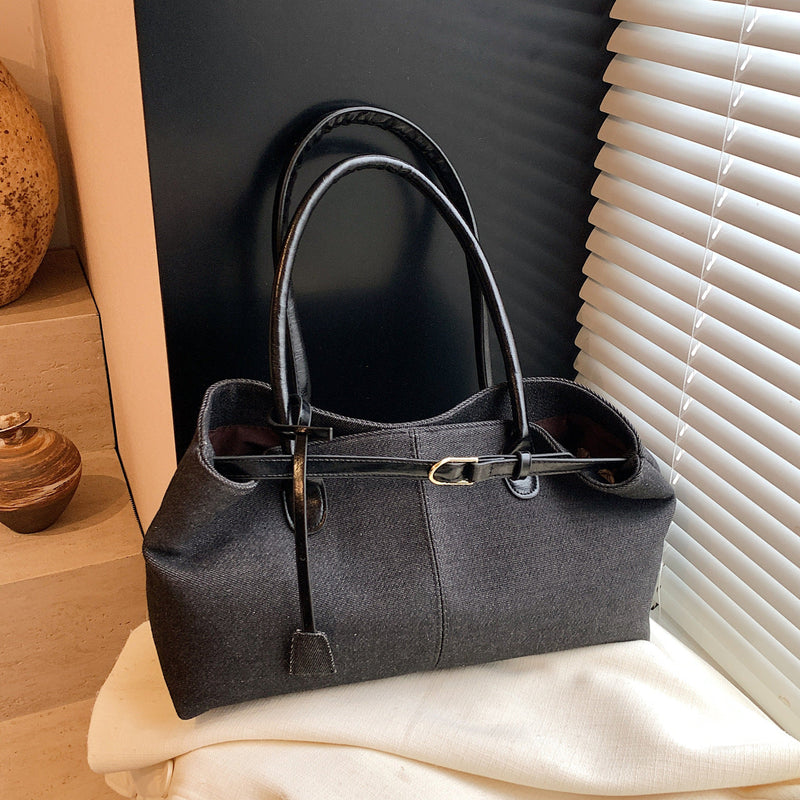 Denim Large-Capacity Tote Bag Women's Shoulder Handbag
