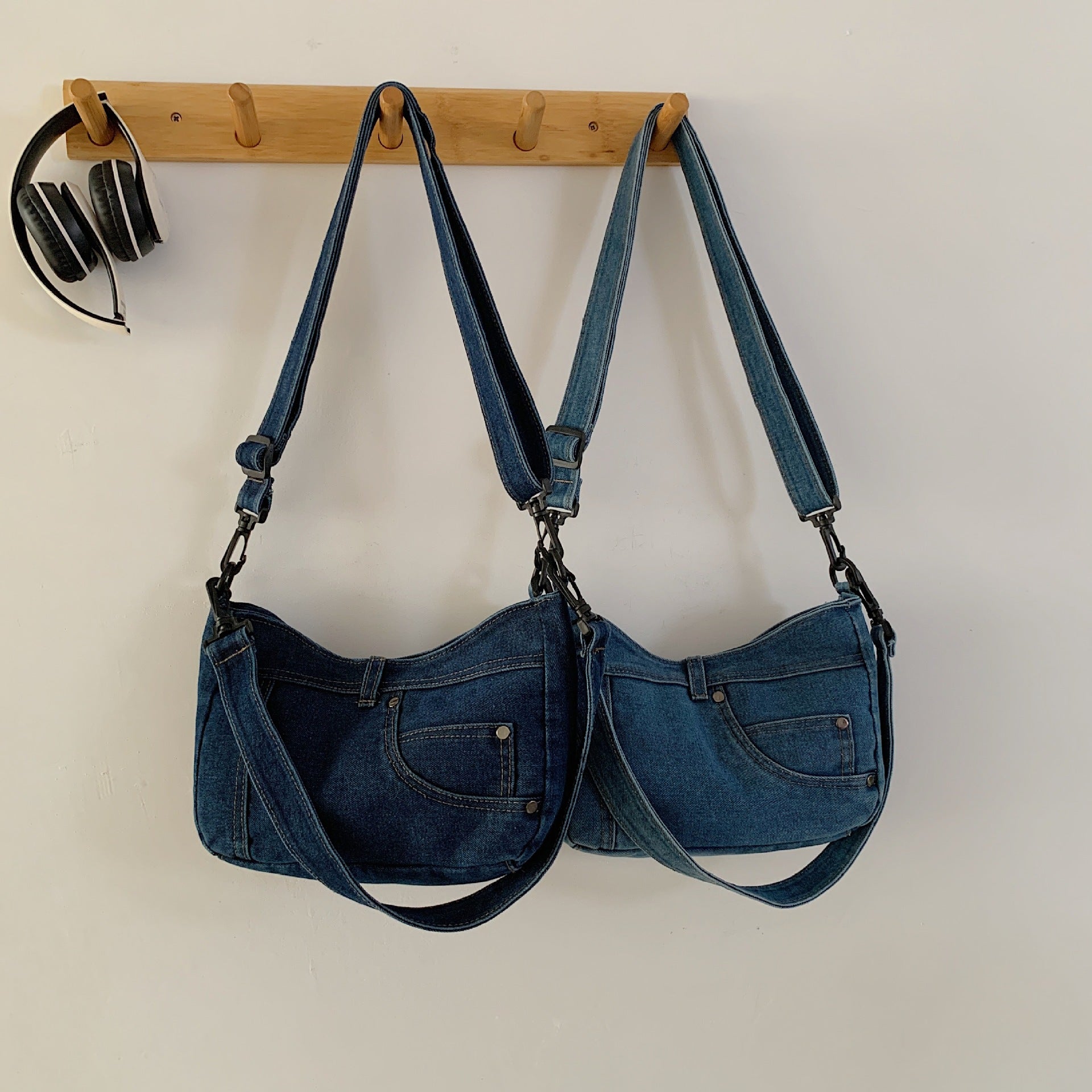Literary Artistic Mori Denim Small Satchel Casual Retro Shoulder Bag