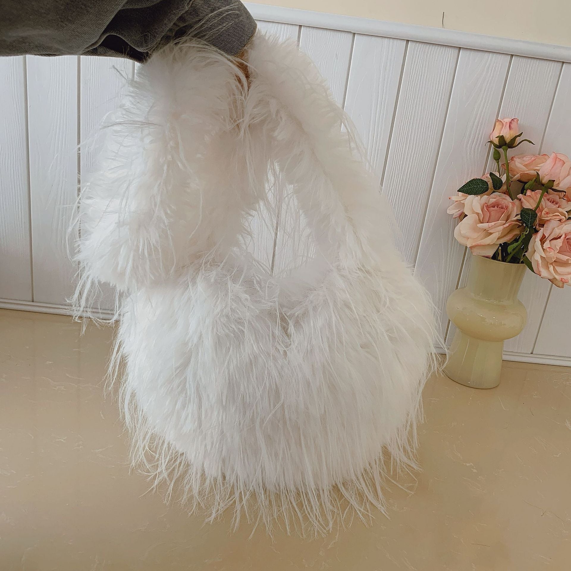 Fringed Heart Plush Bag Spice Girl Shoulder Bag
