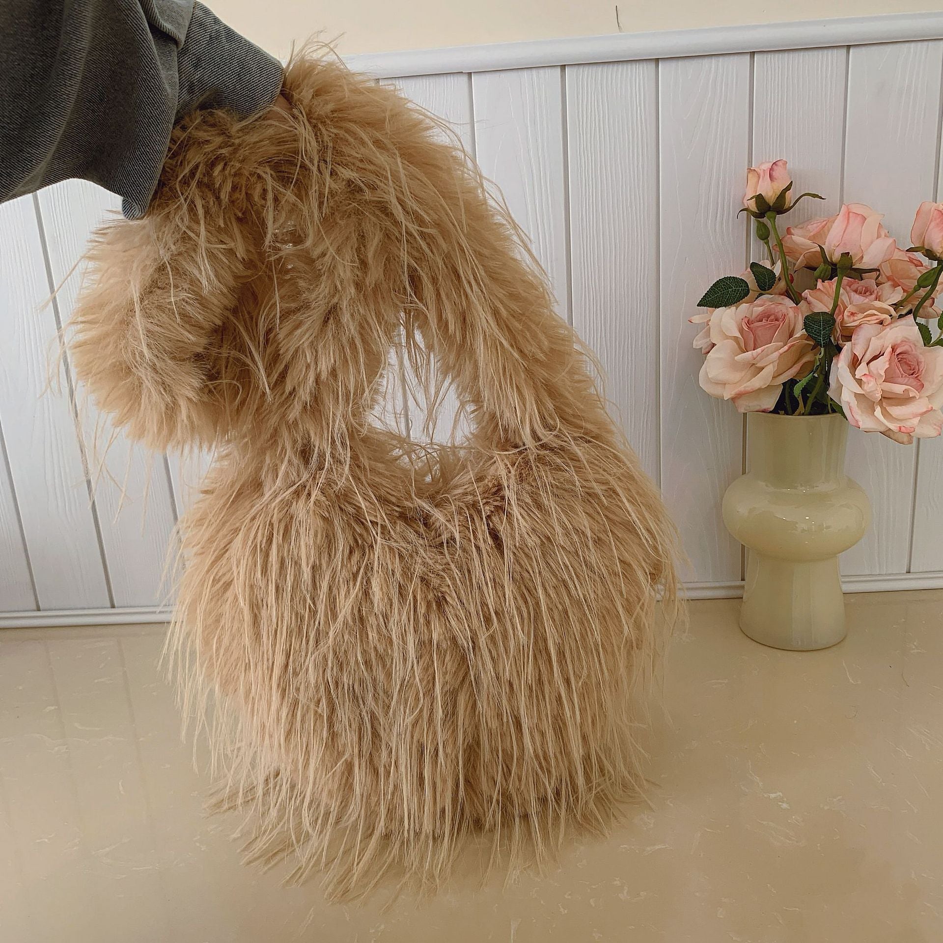 Fringed Heart Plush Bag Spice Girl Shoulder Bag