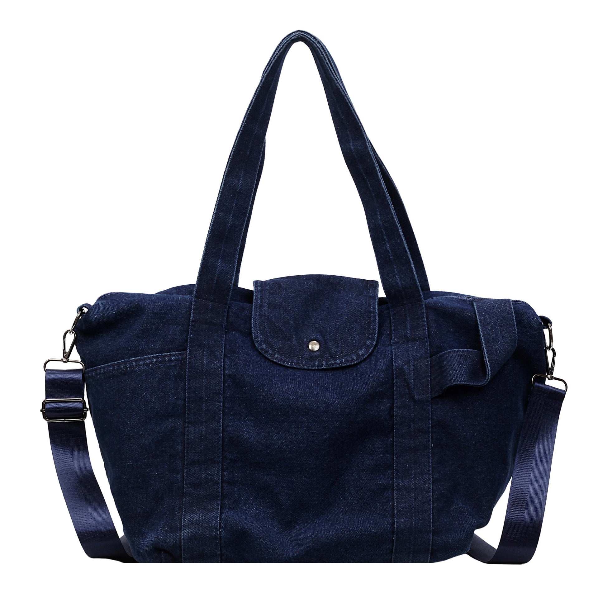 Trendy Large Capacity Denim Dragon Tote Bag for Women