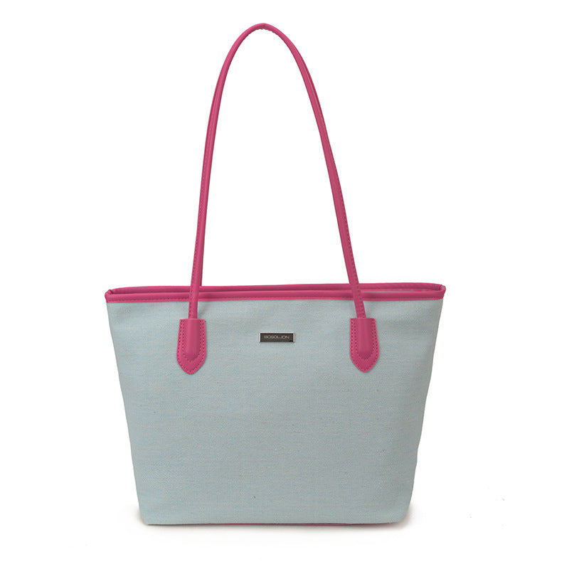 Commuting Denim Shoulder Bag High-End Versatile Tote