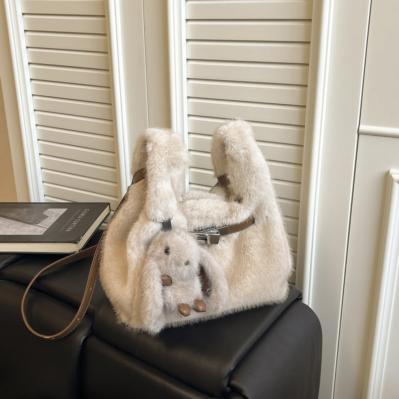Furry Bag Vest Casual Fashion Handbag Plush Niche