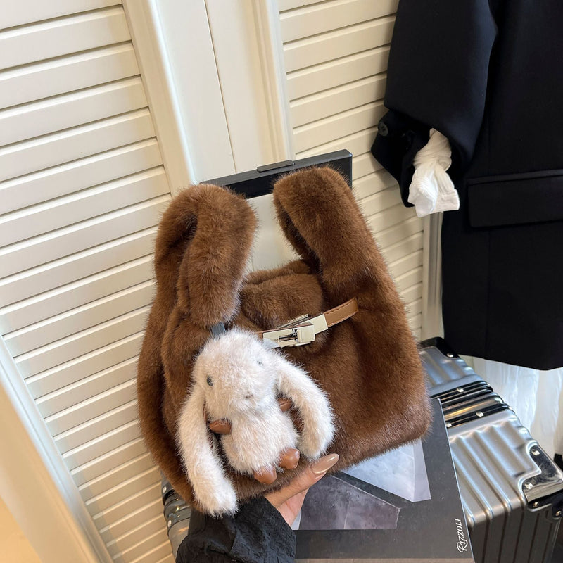 Furry Bag Vest Casual Fashion Handbag Plush Niche
