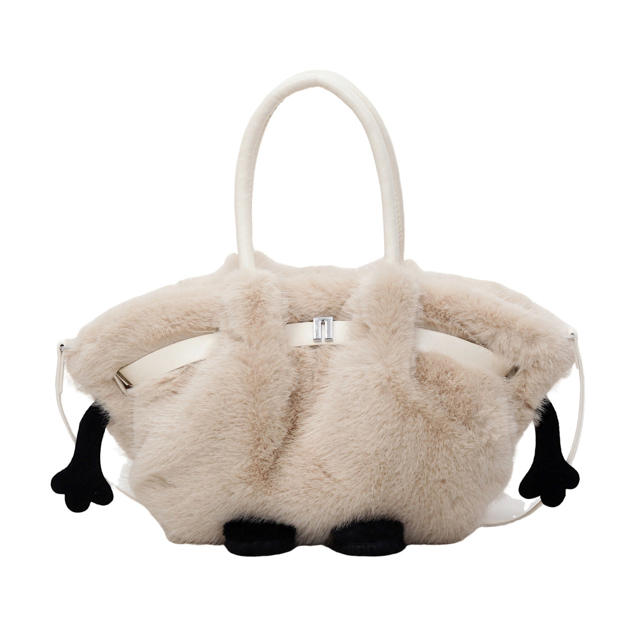Demellier Pleated Plush Shoulder Bag - Cute Trendy Bucket Style