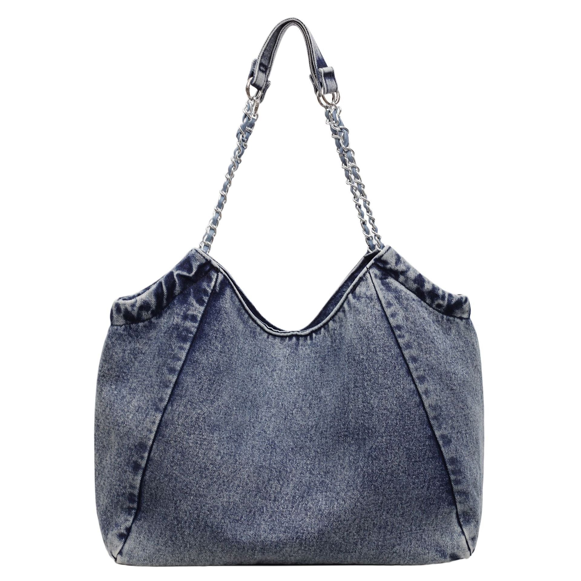 Autumn Messenger Bag Women's Denim Casual Commuter Shoulder Bag