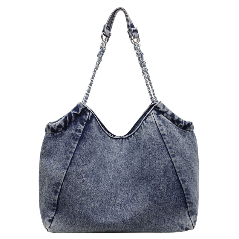 Autumn Messenger Bag Women's Denim Casual Commuter Shoulder Bag