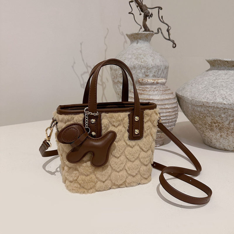 Tide Flu Style Bucket Bag One Shoulder Handbag