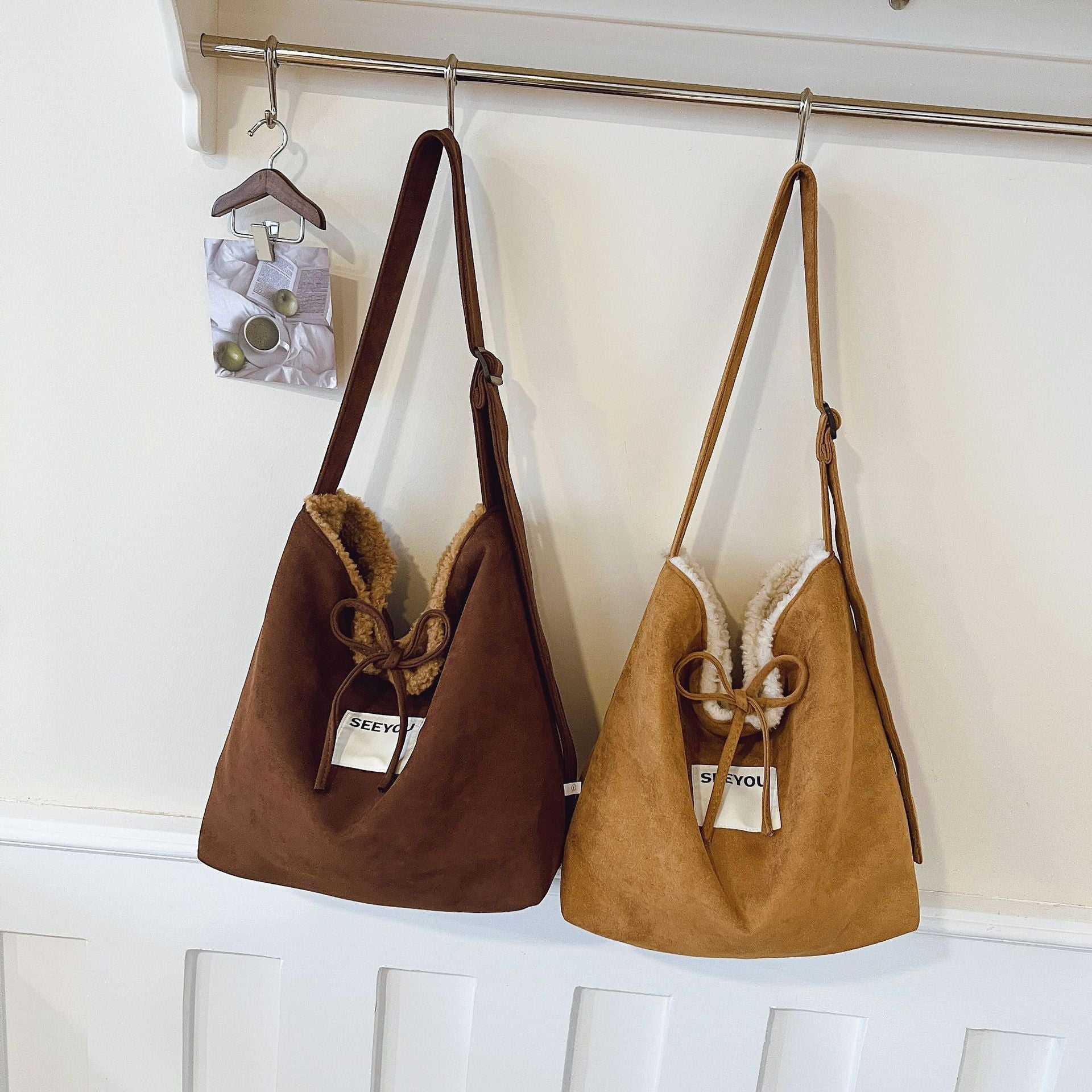 Double-Sided Bucket Bag Large-Capacity Casual Tote