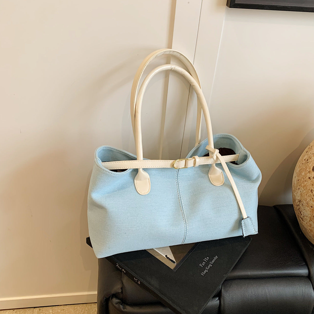 Denim Large-Capacity Tote Bag Women's Shoulder Handbag