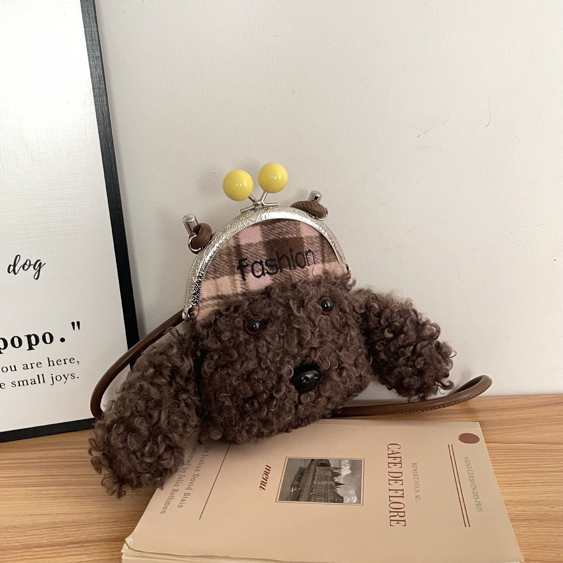 Cute Teddy Dog Clip Shoulder Bag Fashion Messenger Bag