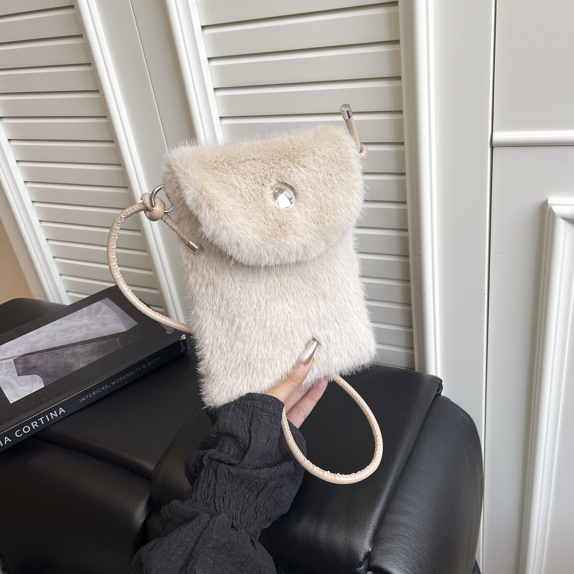 Cute Mini Plush Square Messenger Bag