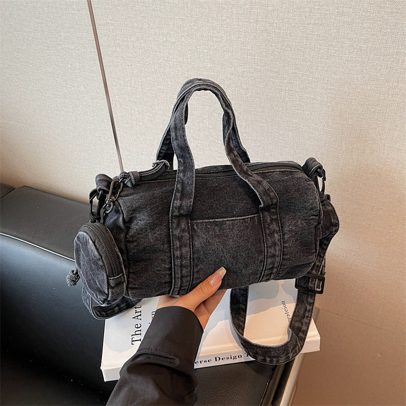 Denim Handbag Women's Shoulder Bag Casual Trendy Mother Bag