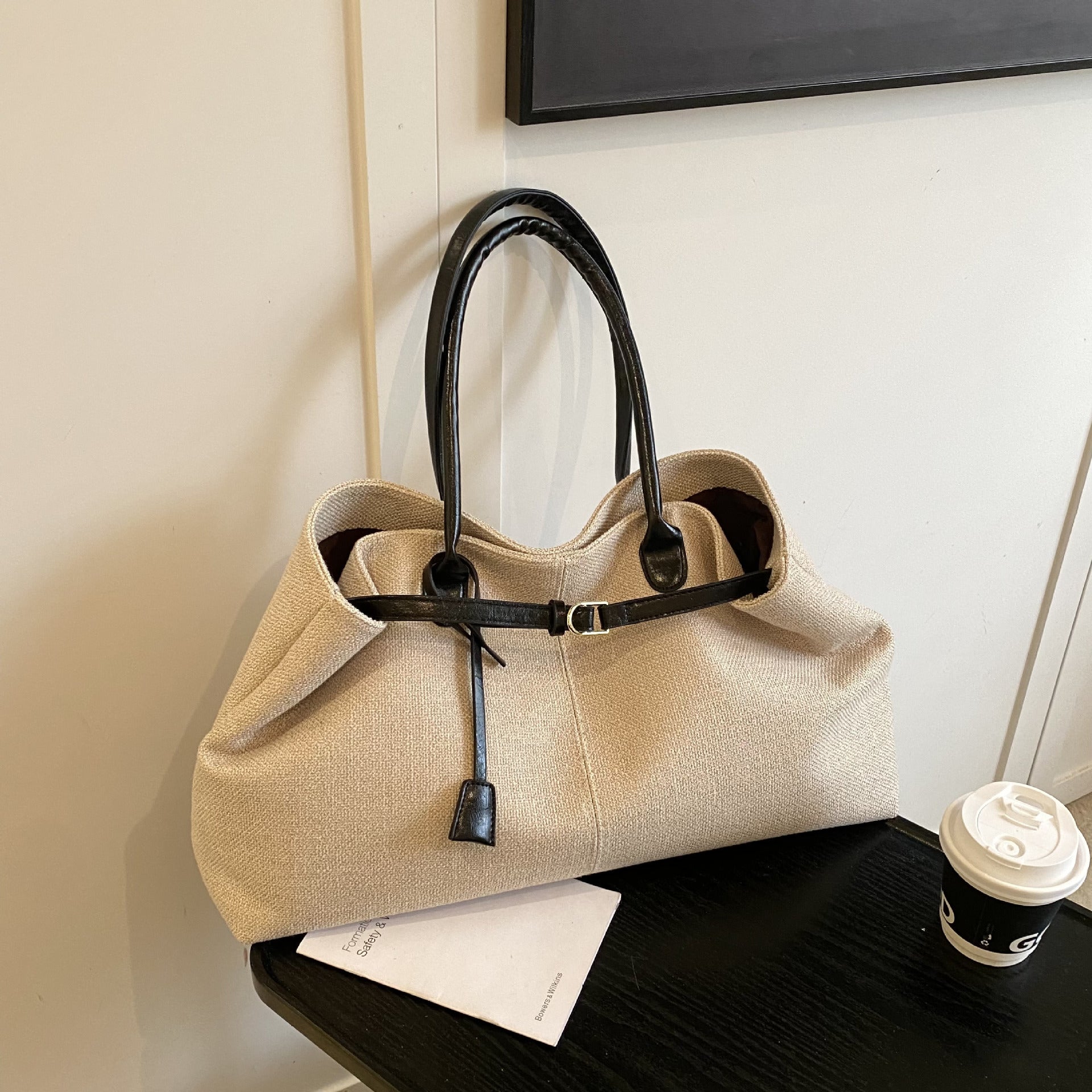 Vintage Denim Large Capacity Tote Bag for Women