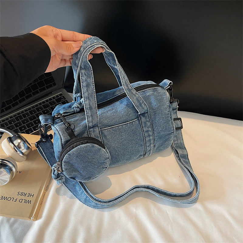 Denim Handbag Women's Shoulder Bag Casual Trendy Mother Bag