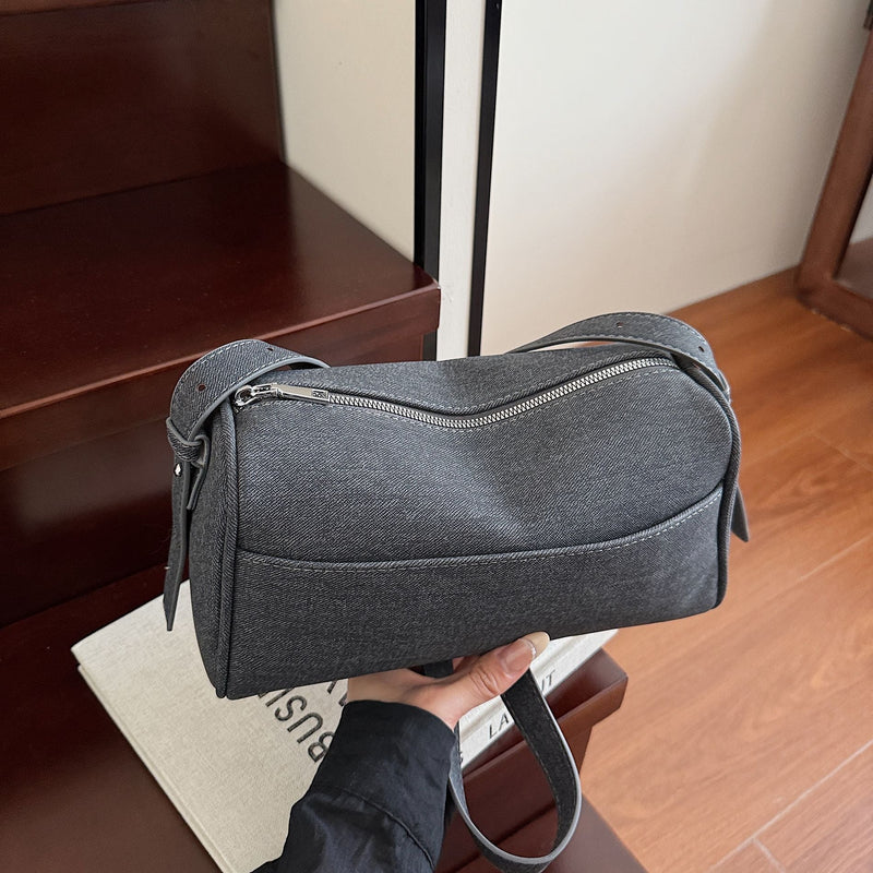 Design Version Ins Messenger Bag Denim Pillow Bag Large Capacity High Sense Personalized Shoulder Bag Women'S Bag