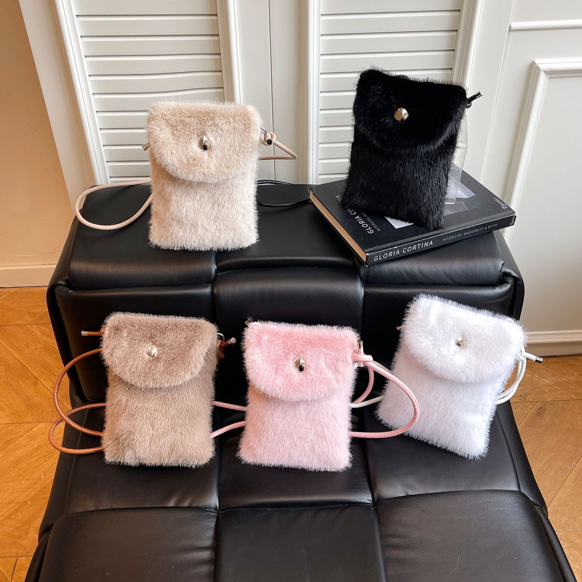 Cute Mini Plush Square Messenger Bag