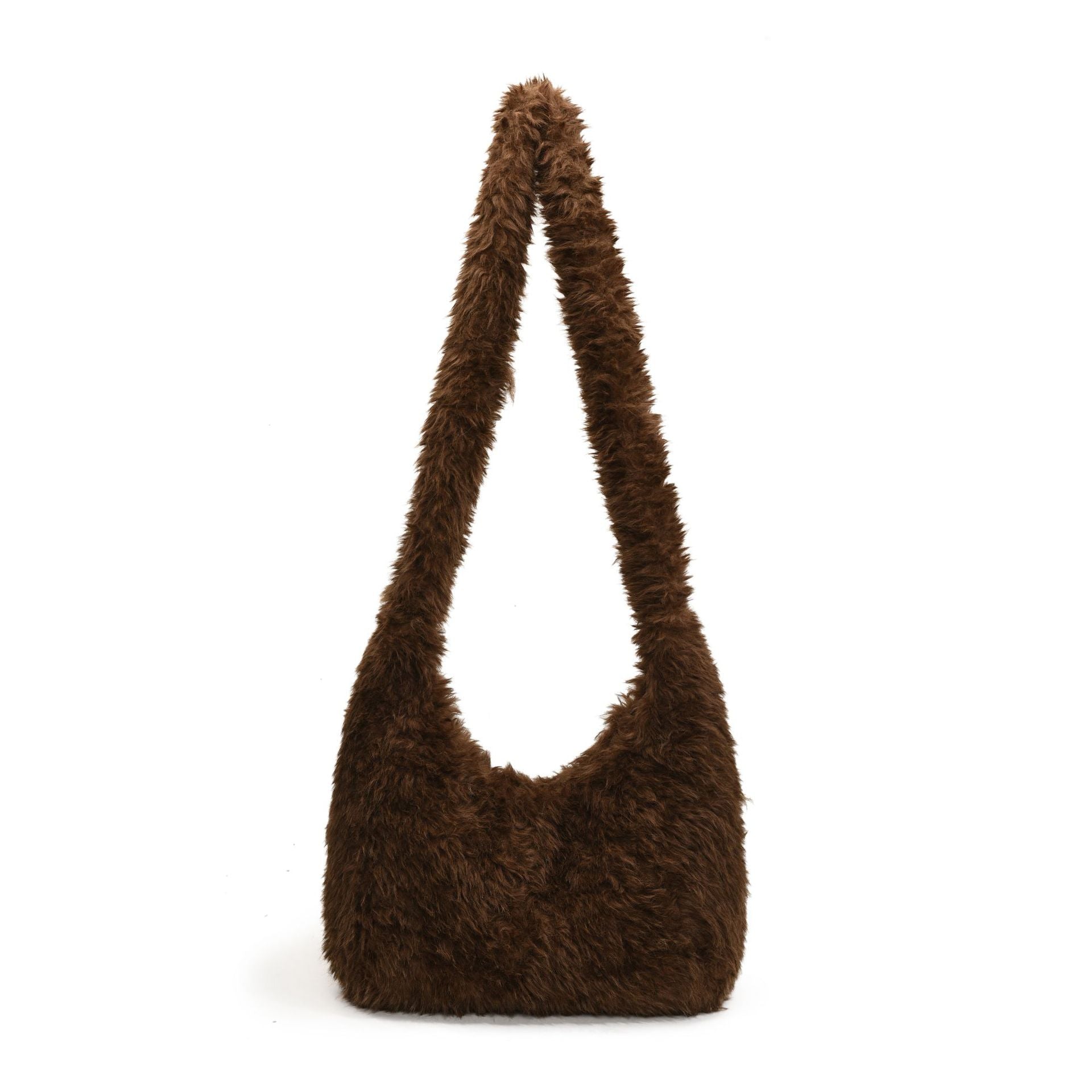 Large Capacity Plush Lazy Bag Shoulder Bag Commuter Dumpling Bag