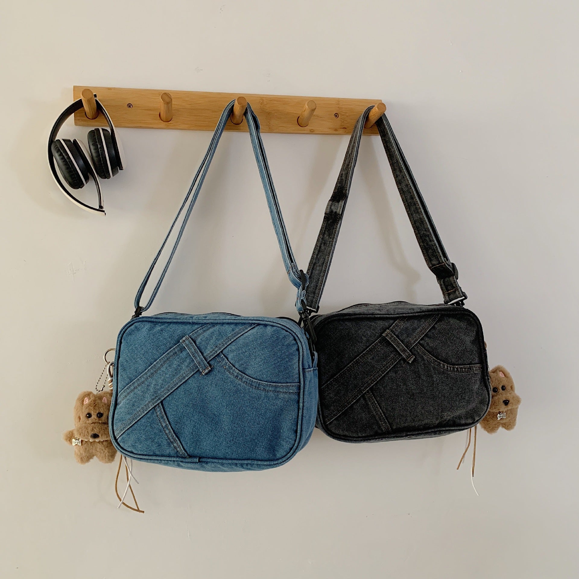 Denim Small Square Bag Versatile Shoulder Messenger Bag