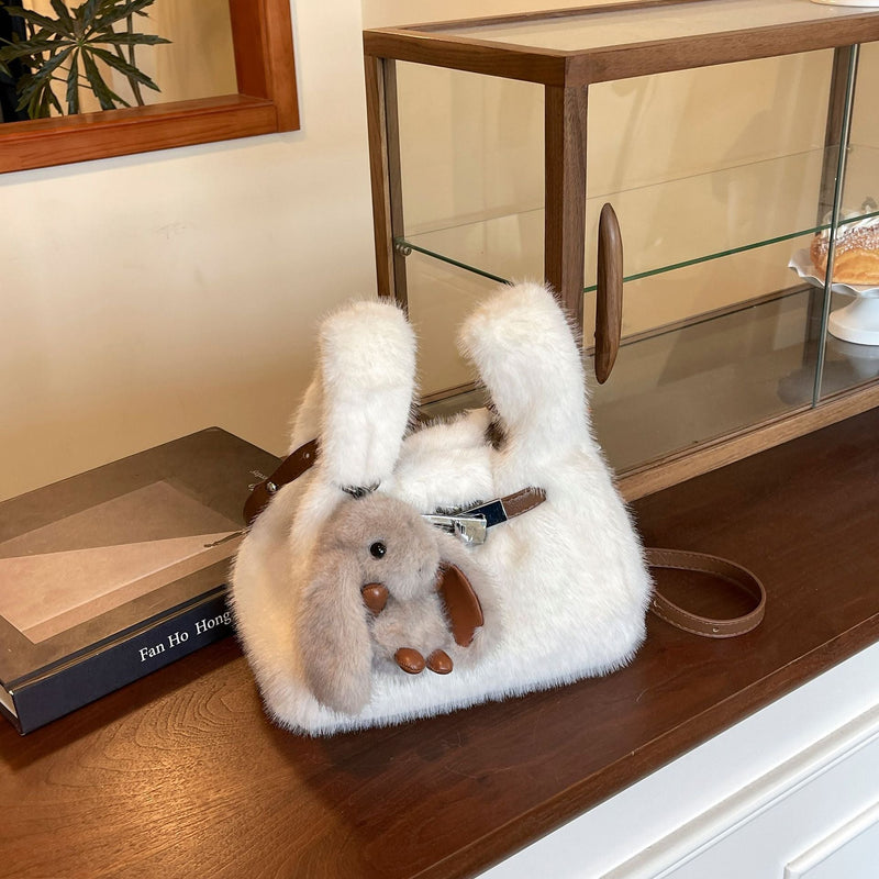 Furry Bag Vest Casual Fashion Handbag Plush Niche