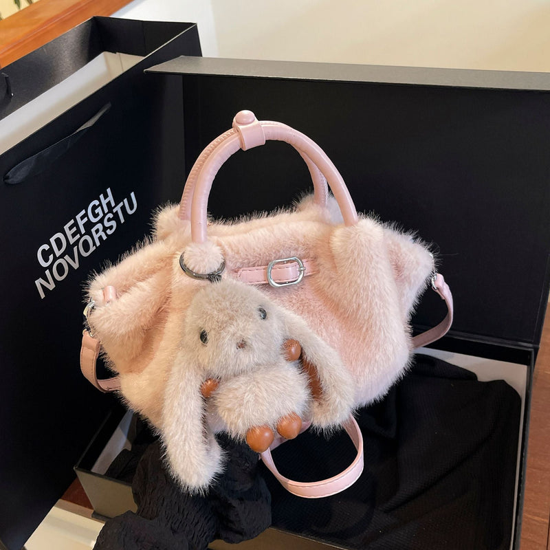 Niche Cute Portable Bucket Bag Large Capacity Daily Casual Shoulder Messenger Bag