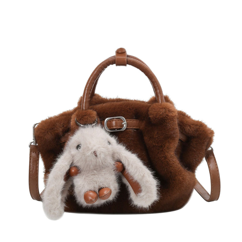 Niche Cute Portable Bucket Bag Large Capacity Daily Casual Shoulder Messenger Bag