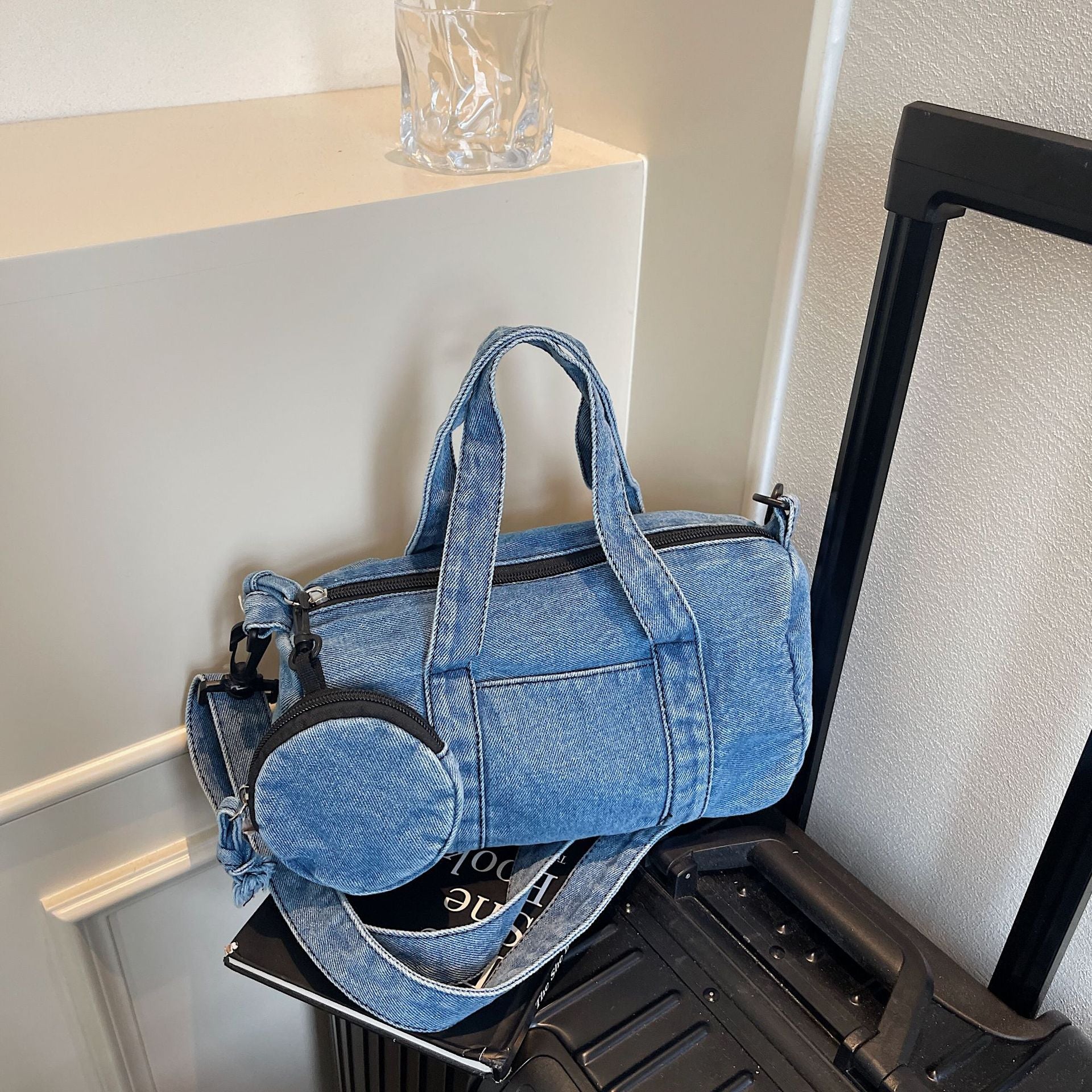 Denim Handbag Women's Shoulder Bag Casual Trendy Mother Bag