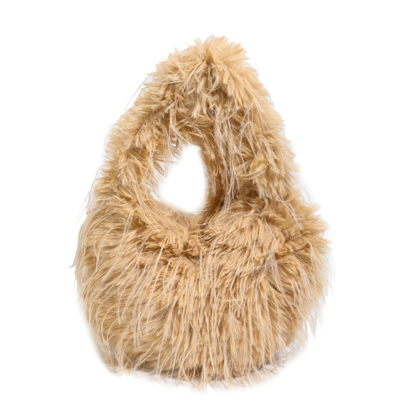 Fringed Heart Plush Bag Spice Girl Shoulder Bag
