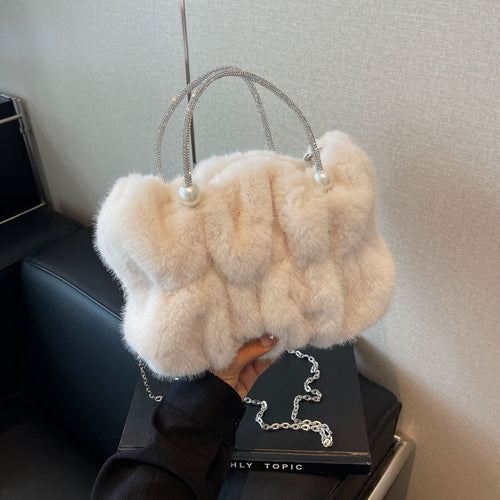 Atmosphere Fairy Pleated Cloud Fluffy Messenger Handbag