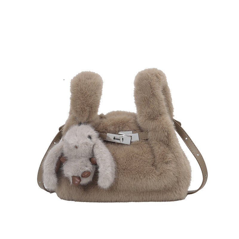 Furry Bag Vest Casual Fashion Handbag Plush Niche