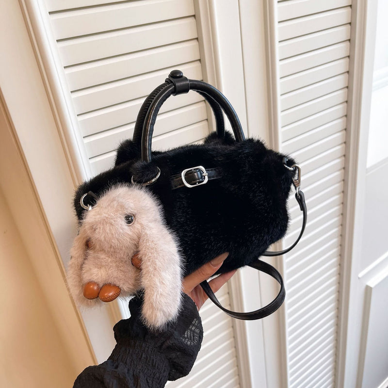 Niche Cute Portable Bucket Bag Large Capacity Daily Casual Shoulder Messenger Bag