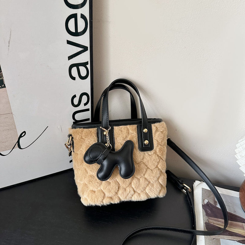 Tide Flu Style Bucket Bag One Shoulder Handbag