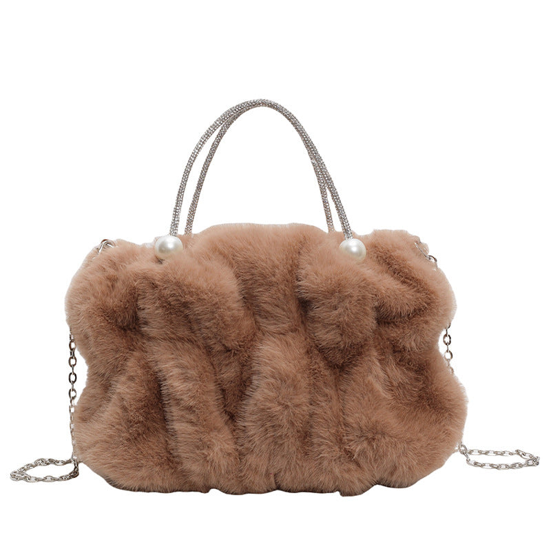 Atmosphere Fairy Pleated Cloud Fluffy Messenger Handbag