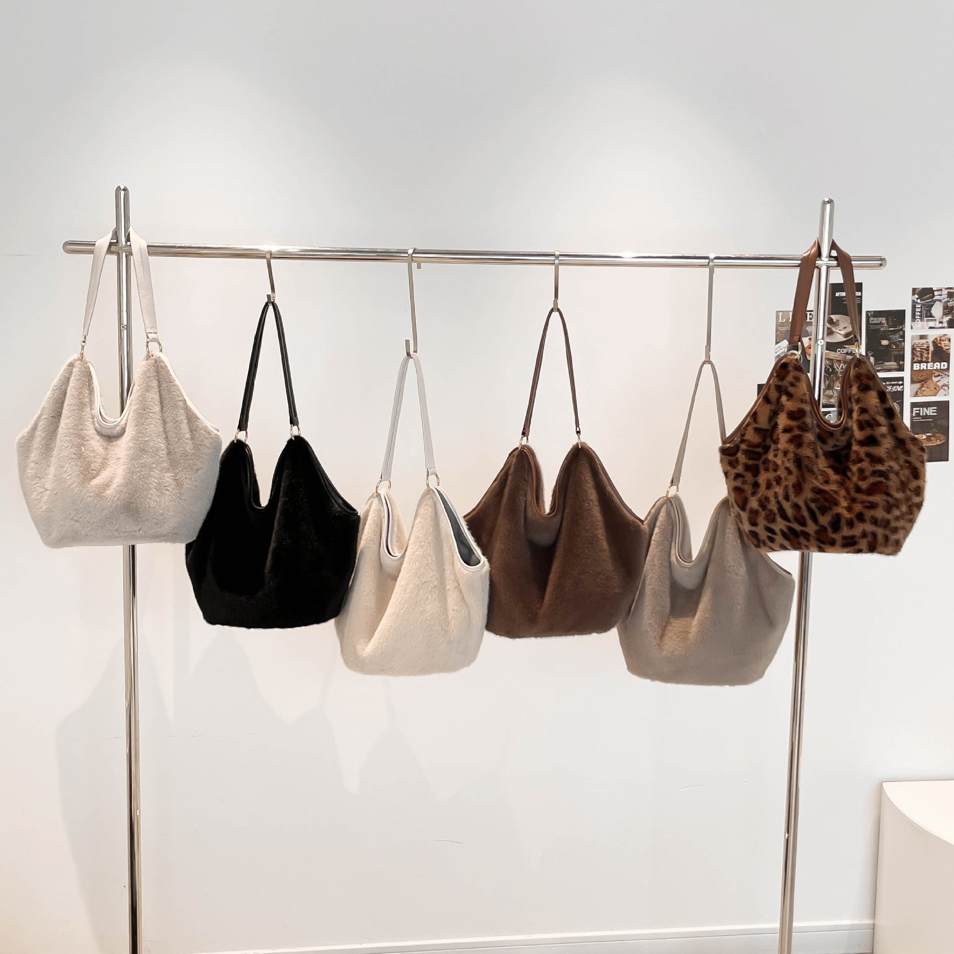 Leopard Print Tote Bag Personalized Multi-Functional Shoulder Bag