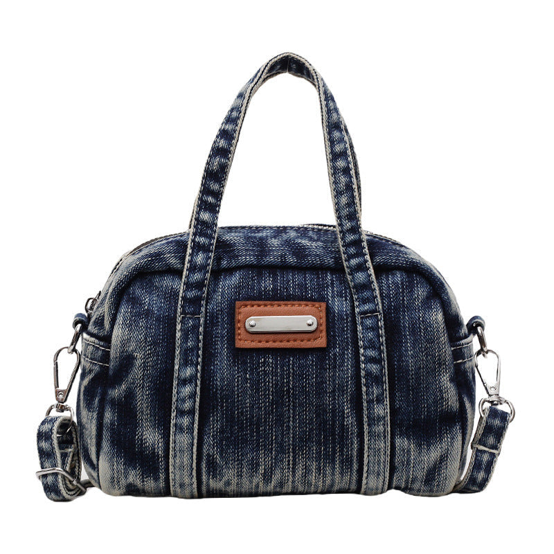 Denim Small Square Messenger Bag Female Portable Pillow Bag