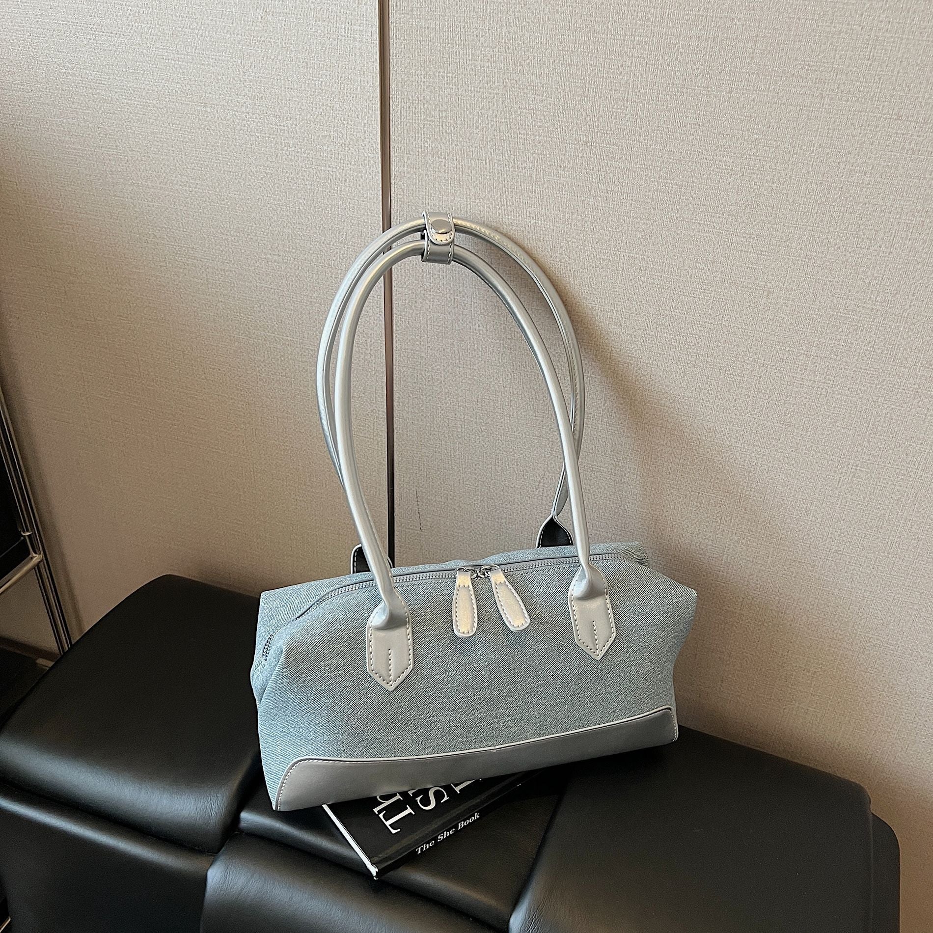 Dongdaemun Denim Armpit Bag Trendy Shoulder Handbag