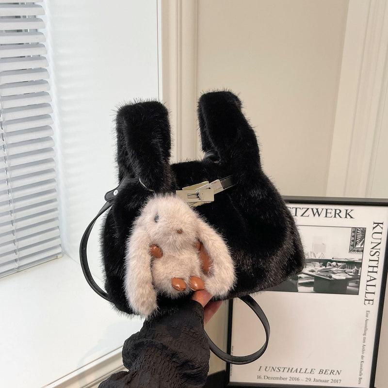 Furry Bag Vest Casual Fashion Handbag Plush Niche