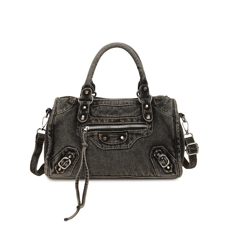 Retro Denim Locomotive Bag - Spice Girl Messenger Bag