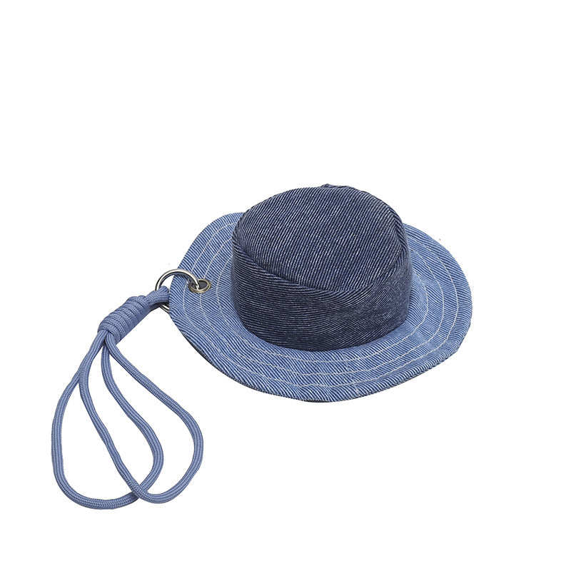Creative Hat Change Mini Denim Headphones Storage Handbag