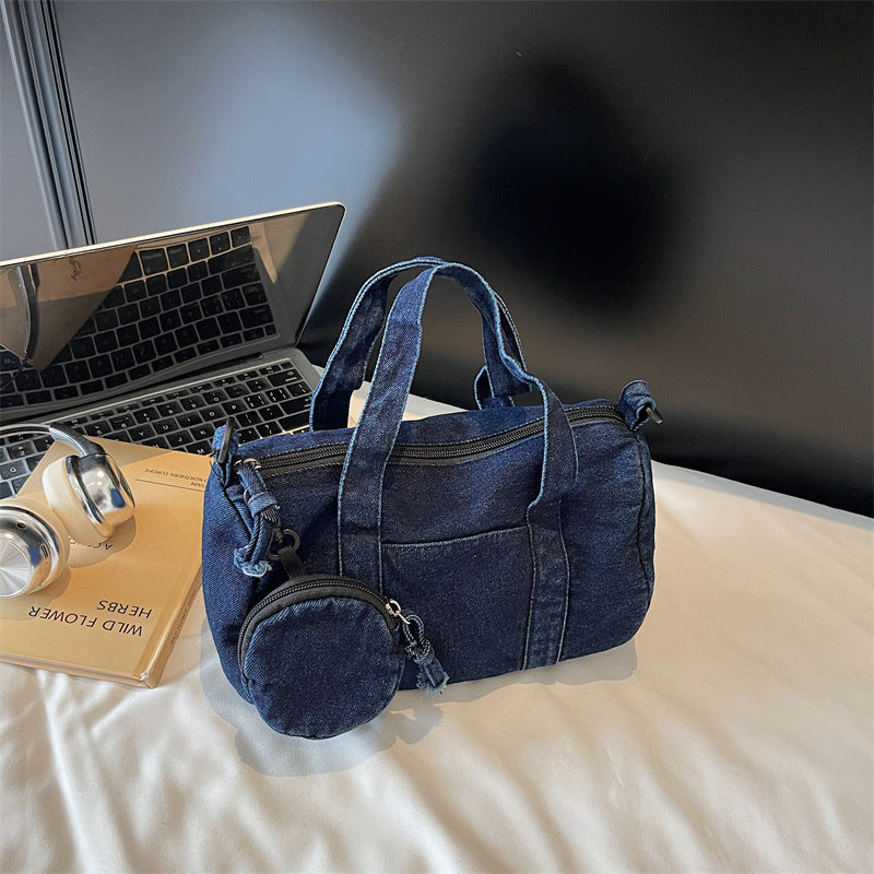Denim Handbag Women's Shoulder Bag Casual Trendy Mother Bag