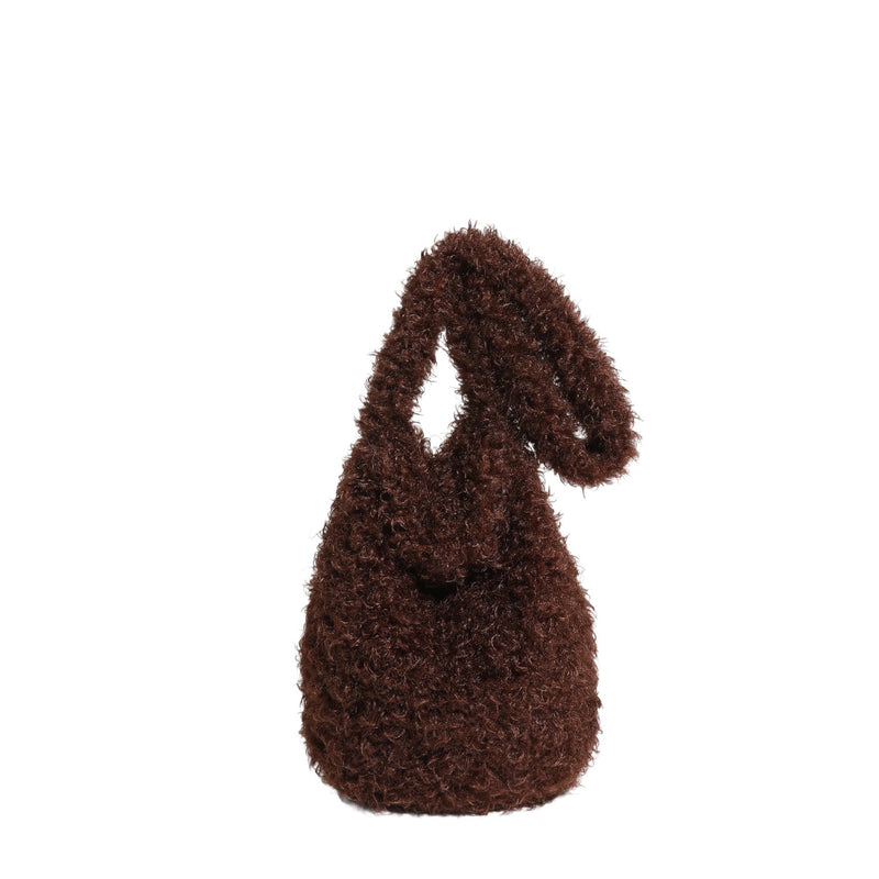 Light Luxury Plush Shoulder Bag for Women